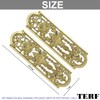 TERF® 225mm X 70mm Antique Solid Brass Fancy Finger Plate