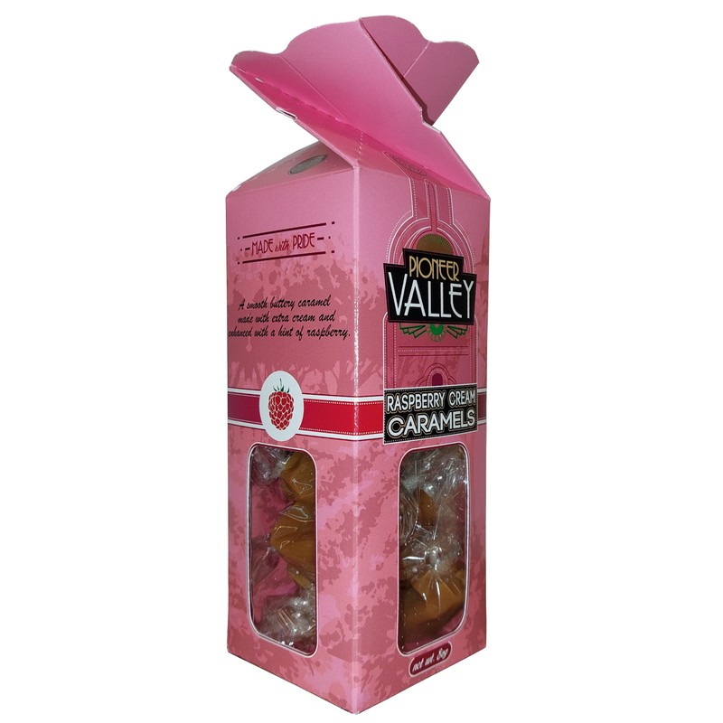 Pioneer Valley Specialty Caramels 8 oz Gift Box (Raspberry Cream)