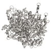 50pcs Ball Bearing Swivels Connector High Strength Stainless Steel Solid