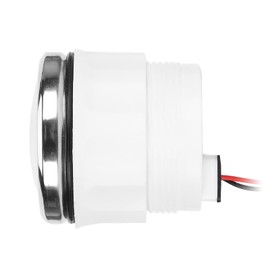 Batteriespannungsmesser, Vielseitig und Langlebig 2 -Zoll -LED Volt Messgerät mit Intelligentem Alarm, IP67 Wasserdicht für Autoboote, Einfache Installation, Benutzerfreundliches Design (BLACK)