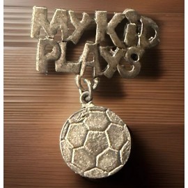 My Kid Plays Soccer New Brooch Pin Handcrafted Silver Tone Lapel Sports