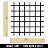 Grid Lines Self-Inking Rubber Stamp Ink Stamper - 1 Inch