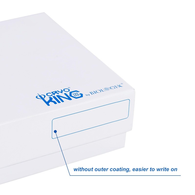 Pack of 5 cryobox, microcentrifuge tube container made of cardboard,