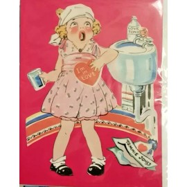 Victorian Valentine Day Card B Shackman Co Love Tonic Brand New