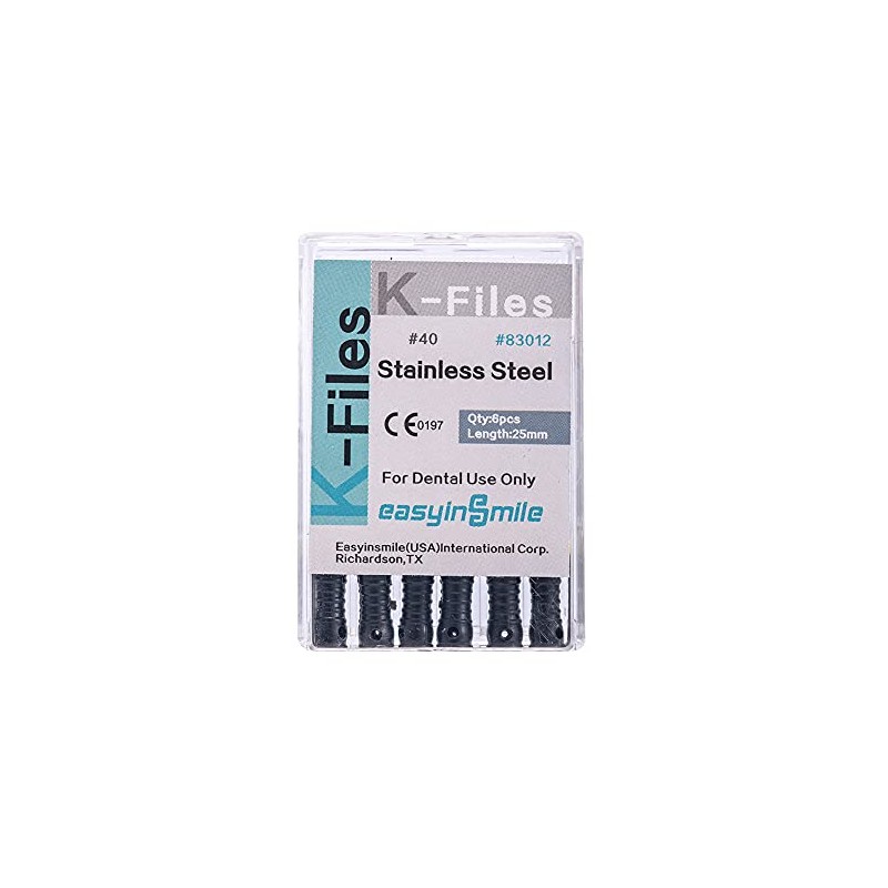 SNAWOP Dental Root Canal Files 3 Packs Stainless Steel Hand