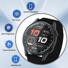 EasEasy 6 Pack Compatible for Garmin Approach S50 Screen Protector Clear, HD Ultra-Thin Flexible TPU [Not Glass] with Anti-scratch Protector for Garmin S50/S44 Watch Protective Film