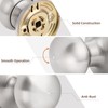 GOBEKOR 5 Pack Passage Door Knobs Brushed Nickel Door Knobs