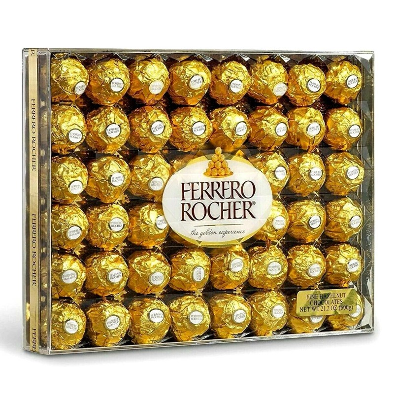 FERRERO 2 Packs Ferrero Rocher Fine Hazelnut Chocolates 48 count,