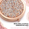 4 Espejos Compactos de Metal Espejo de Maquillaje de Bolsillo