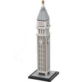 kowkis New York Metropolitan Life Insurance Building Bloxks Set, 1:800 Scale New York City Landmark Architecture, Collectible Building Kit for Adults(377 Pieces)