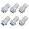 MECCANIXITY Hose Barb Fittings G1/4 x 12mm Thread Male Aluminum