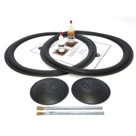 Complete Infinity 15" Speaker Foam Surround Repair Kit - with Logo Caps - 15 Inch