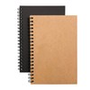 DSTELIN Soft Cover Spiral Notebook Journal 2-Pack, Blank Sketch Book
