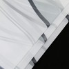 ESLIR Curtains with Tab-Top Curtains Transparent Waves Pattern Voile Grey