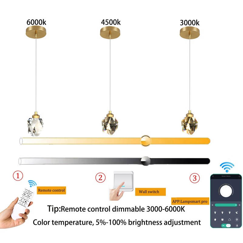 IDEQUY 1-Light Gold Pendant Light Fixtures,Mini Crystal Chandelier for Entyway