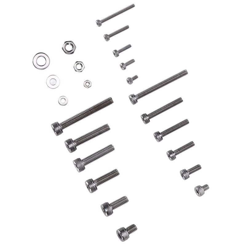 1080Pcs/Set M2 M3 M4 Screw Nut Gasket Kit Stainless Steel