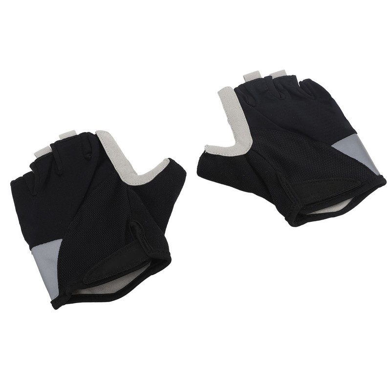 Men Cycling Half Finger Gloves Anti Slip Shock Absorption Bicycle