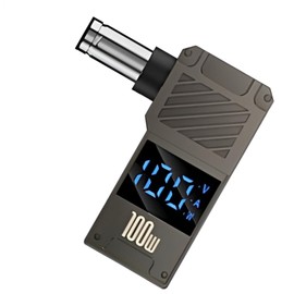 Laptop Type C Charging Adapter | 100W Digital Display Type C to DC Charging Adapter | Portable Plug Converter for Home, Travel