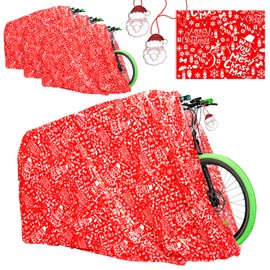 Aboofx 80 Inch x 60 Inch Jumbo Bike Bag - 3 Pack - 0.05 mm Christmas Giant Gift Bags for Huge Gifts