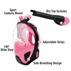 JRing Snorkel Mask with Free Breathing System, 180° Panoramic View,