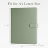 Mymazn A4 Clipboard Folder Conference Folder, Faux Leather Clipboard with