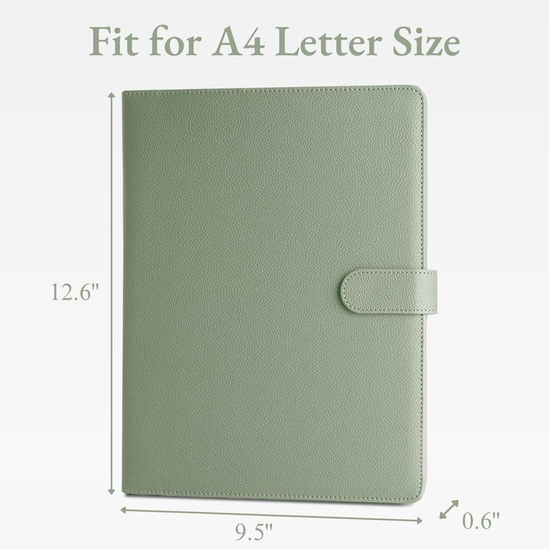 Mymazn A4 Clipboard Folder Conference Folder, Faux Leather Clipboard with