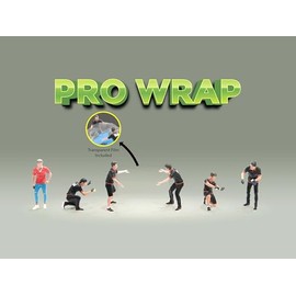 American Diorama PRO-WRAP - 6 Piece Diecast Figure Set Limited Edition for 1/64 Scale Models AD-2413MJ