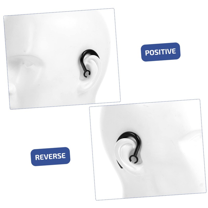 IWOWHERO 2pcs Rotation Ear Hooks for Earpiece Lost Ear Hook