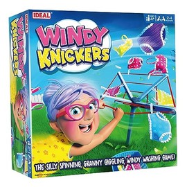 IDEAL | Windy Knickers: The silly spinning, granny giggling, windy washing game!| Kids Games | For 2-4 Players | Ages 4+