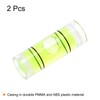 HARFINGTON 2pcs Round Bubble Level 8x23mm Mini Cylindrical Bullseye Spirit