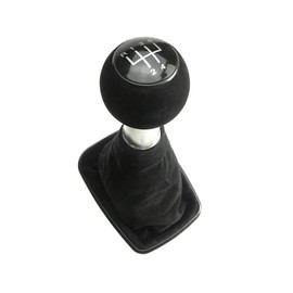 Newtown2700-parts Gear Stick Knob 5-Speed Microfibre Compatible with VW Golf 4 Bora - Black Hole Size 23 mm