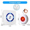 Wireless Caregiver Pager/Buzzer Call Bell/Safety Alarm/SOS Call Panic Button Alert/Home