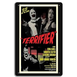 Terrifier art the clown horror Photographic Print Metal Tin Sign 8x12in Plaque Wall Art