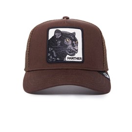 Goorin Bros. Unisex The Farm Original Adjustable Snapback Mesh Trucker Hat, Chocolate (The Panther), One Size