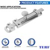 TERF® Heavy Duty Polished Chrome Door Bolt 100mm [4''] Surface