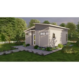 Generic Tiny House Plan 26x20 - 520 Sqft Cabin Cottage Layout Blueprint Small Home Design