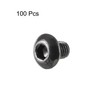 TOP-VIGOR 100Pcs M3 x 4mm Hex Button Head Socket Cap