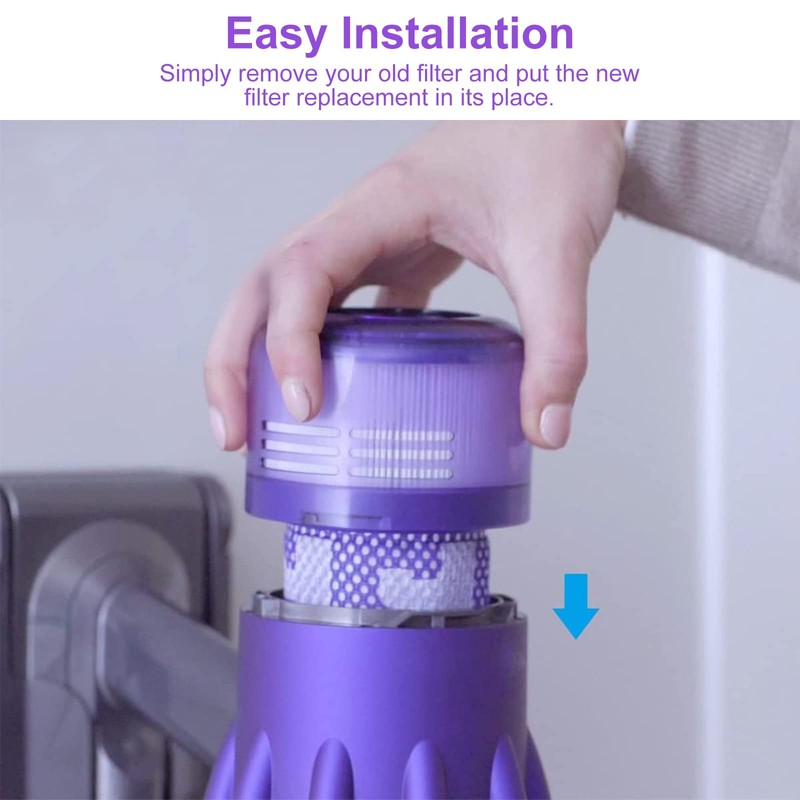 Fixbetter Pack of 2 Replacement Filters for Dyson V12 Detect