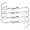 Alele 4 Packs Swiveling Meat Hook, Heavy Duty Stainless Steel