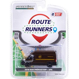 Greenlight 1:64 Route Runners Series 2-2018 Dodge Ram ProMaster 2500 Cargo High Roof - United Parcel Service (UPS) Worldwide Services 53020-D [Shipping from Canada]