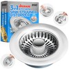 zaa Upgraded 3in1 Kitchen Sink Drain Strainer & Sink Stopper,