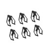 A ABSOPRO Console Dash Trim Clip 11.5x17mm Rivet Metal Black(Set