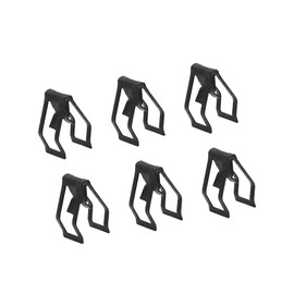 A ABSOPRO Console Dash Trim Clip 11.5x17mm Rivet Metal Black(Set of 6)