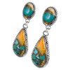 Spiny Oyster Turquoise Earrings in 925 Sterling Silver (Select style)