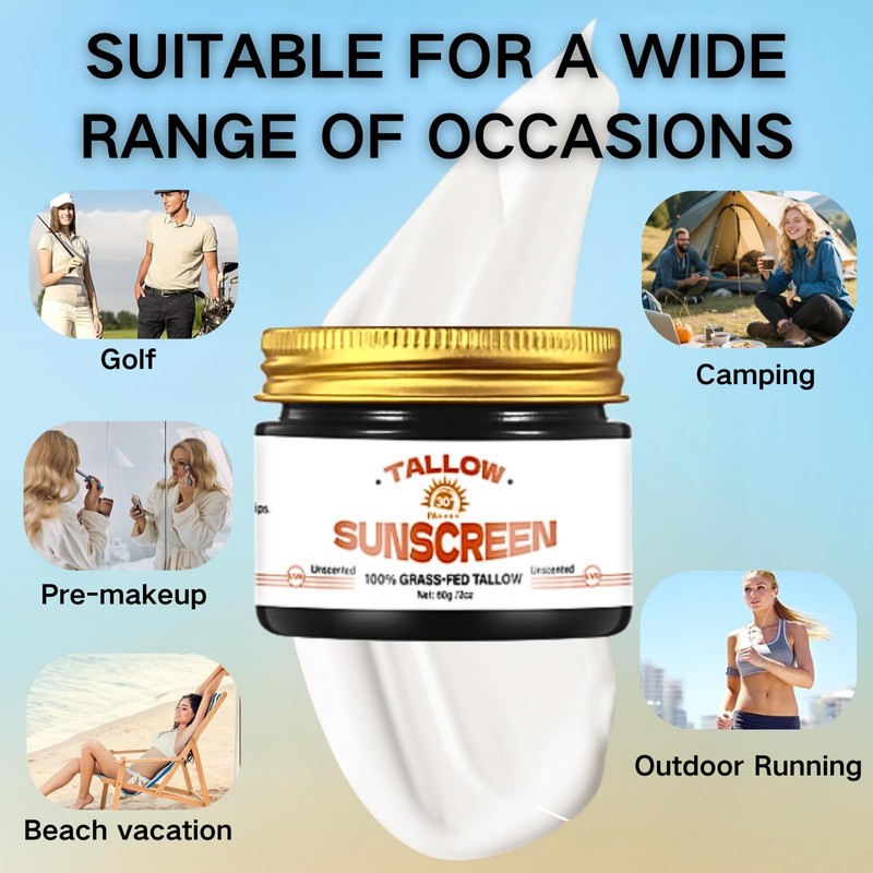 Beef Tallow Sunscreen SPF 30 - Beef Tallow for Skin