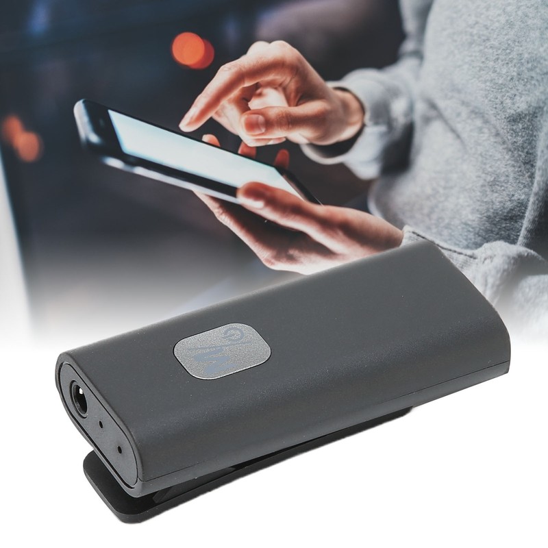 USB Bluetooth 5.0 Adapter Wireless Lavalier Audio Receiver for Home