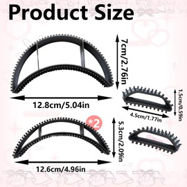 5pcs Bump It Hair Accessory Set - Includes Hair Bumps for Volume Insert, Bump It Up Headband, and Hair Volume Clips for Women-Great for Creating Volume with Bumpits for Hair
