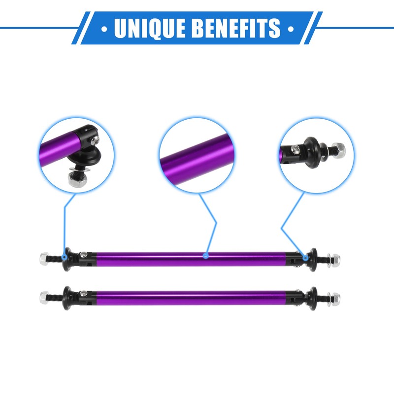 VekAuto 2 Pcs Bumper Splitter Support Rod, 150mm Universal for