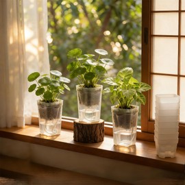 Warmoor 20 Pack 2 Inch Mini Self Watering Pots for Indoor Plants