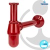 tecuro Professional Bottle Odour Trap Trap Extra Long Red (RAL